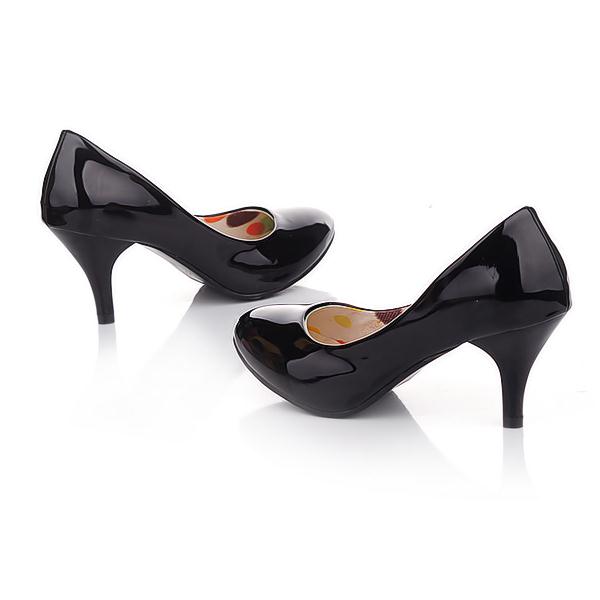 polka dot stiletto heels