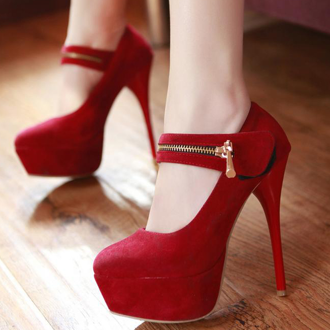 closed toe mary jane heels