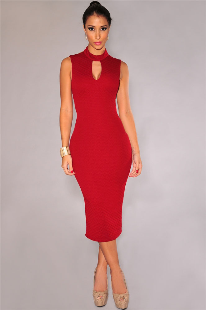 turtleneck sleeveless gown