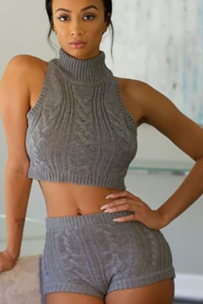 turtleneck two piece set