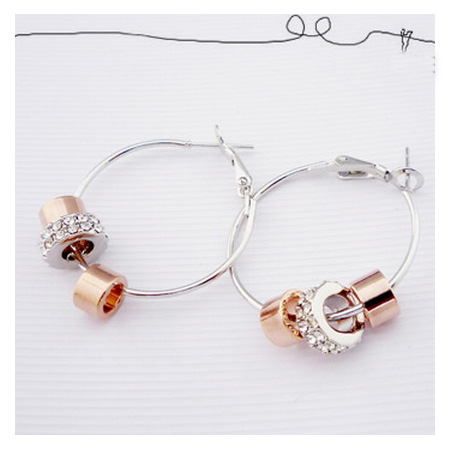 Lovely Circle Rings Chain Metal Earrings_Earring_Jewellery_Accessories ...